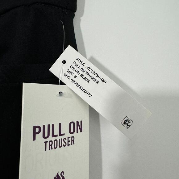 Gloria Vanderbilt Women’s Size 8 Black Pull On High Rise Ponte Trouser Pants New - Picture 12 of 12